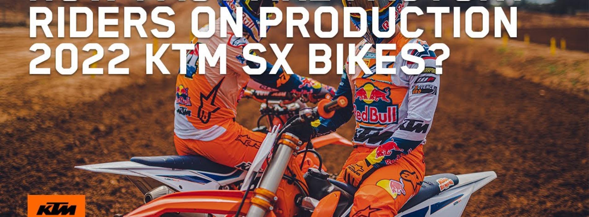 Testando os modelos de produção 2022 KTM 450 SX-F e KTM 125 SX (Video)