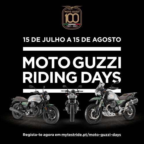 Moto Guzzi Riding Days decorre entre 15 de julho e 15 de agosto